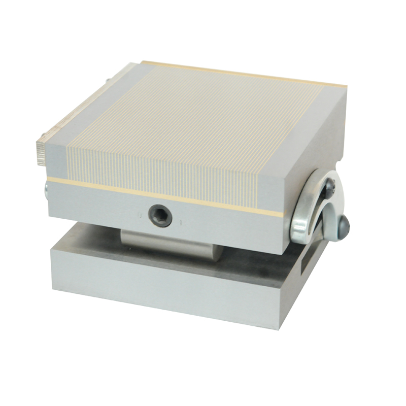 Permanent Magnetic Chuck, Rectangular Chuck＞100n/Cm² Fine Pole Magnetic Force, Permanent Magnetic Chuck Single Sine Plate With Removable Handle,For